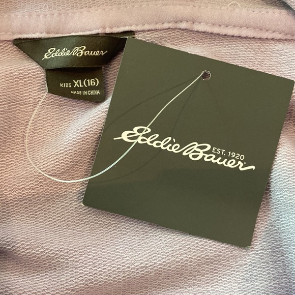 NWT Girl’s Eddie Bauer Pullover Lavender Hoodie - Picture 4 of 5